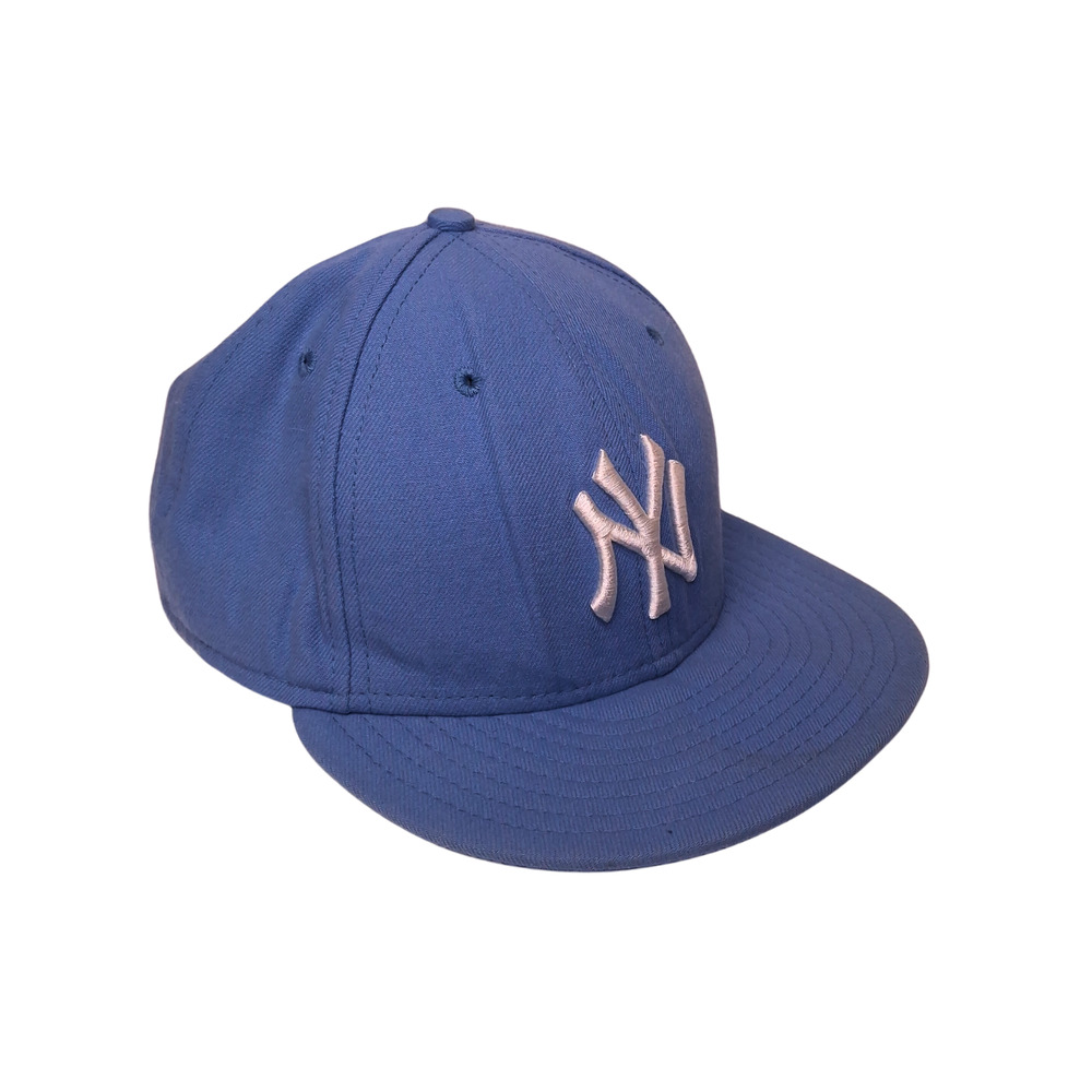 New York Yankees New Era 59FIFTY Fitted Hat 7 1/2 MLB Blue Cap Authentic